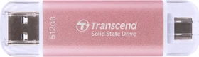 Transcend ESD310P 512GB Pink, USB-A + USB-C, USB 3.2 Gen 2×1