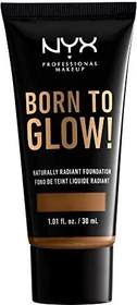NYX Born To Glow Naturally Radiant Foundation warm mahogany, 30ml