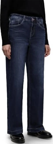 Street One Wide Leg Jeans dark blue washed (Damen)