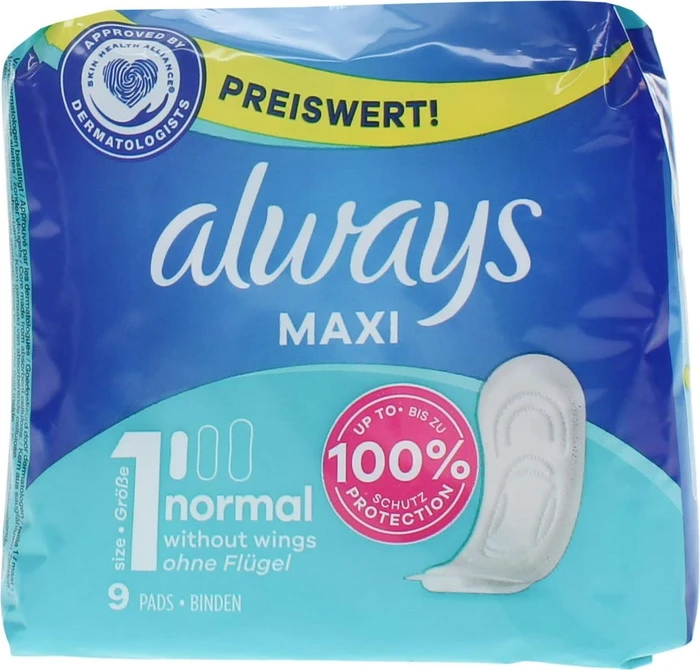 Always Maxi Classic normal, 9 Stück