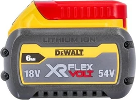 DeWalt DCB546 54V XR FlexVolt Werkzeug-Akku 18/54V, 6.0/2.0Ah, Li-Ionen [6.0Ah] [108Wh]