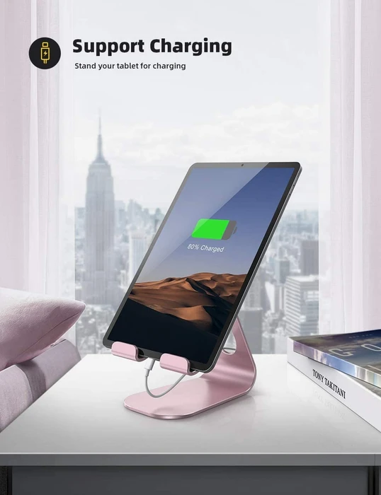 Lamicall Tablet Stand S, Aluminium Tablet- und Smartphone-Ständer, Tablet-Stand 4-13", rosegold, verstellbar