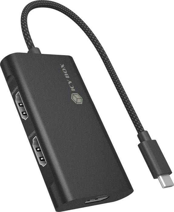 ICY BOX IB-AD1030-C, USB-C 3.1 auf 3x HDMI Adapter Image