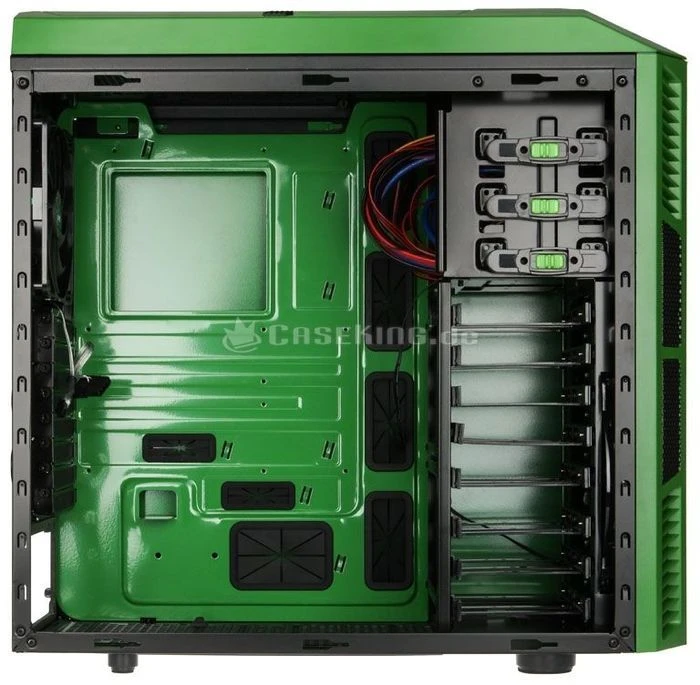 AeroCool XPredator X3 GB Edition grün/schwarz, Acrylfenster