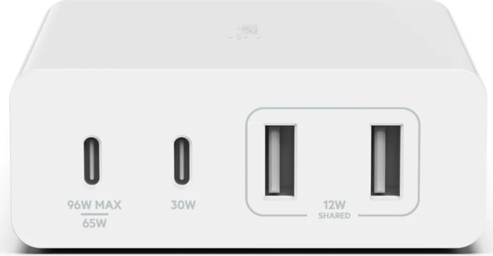 Belkin BoostCharge Pro 4-Port-GaN-Ladegerät 108W weiß