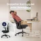 Ergotopia PureBack ergonomischer Bürostuhl mit Kopfstütze, schwarz Vorschaubild