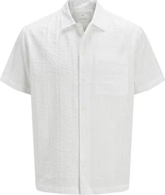 Jack & Jones Relaxed Fit Hemd kurzarm weiß (Herren)