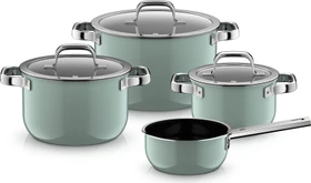 WMF Fusiontec Mineral Pro Kochtopf-Set eucalyptus haze, 4-tlg.