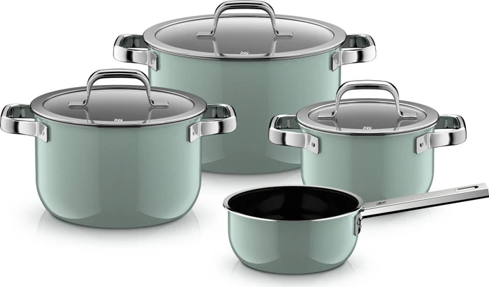 WMF Fusiontec Mineral Pro Kochtopf-Set eucalyptus haze, 4-tlg.