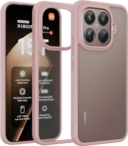 Zhmecocase Hülle für Xiaomi 15T Pro transparent/rosa