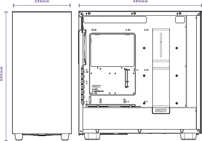 NZXT H7 Elite Black, schwarz, Glasfenster