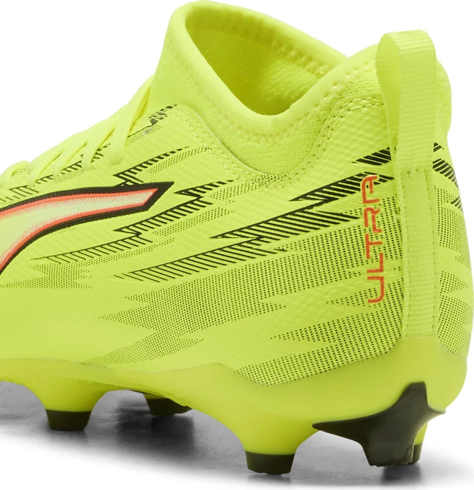 Puma Ultra 6 Match FG/AG yellow alert/puma black/glowing red/lime squeeze (Junior)