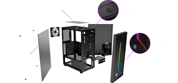 MSI MAG Vampiric 100R, Glasfenster