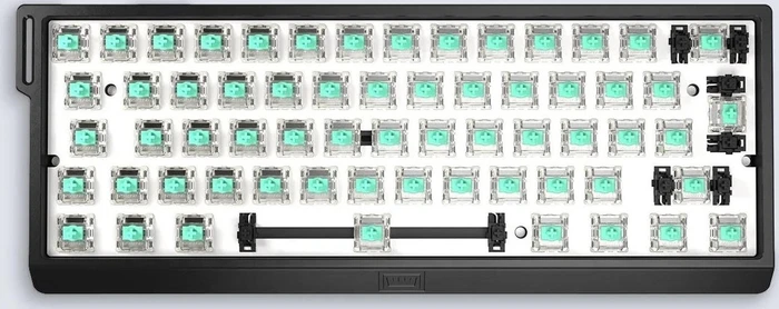 Wooting 60HE+, Barebone Tastatur + HE Switch Set (Lekker Linear60), ohne Tastenkappen, schwarz, ISO