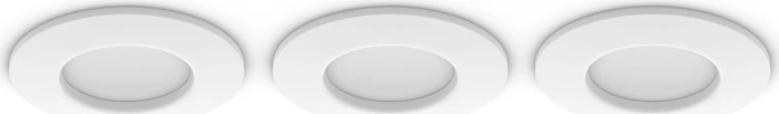 Philips Hue White and Color Ambiance Slim Einbauleuchte 90mm weiß, 3 Stück
