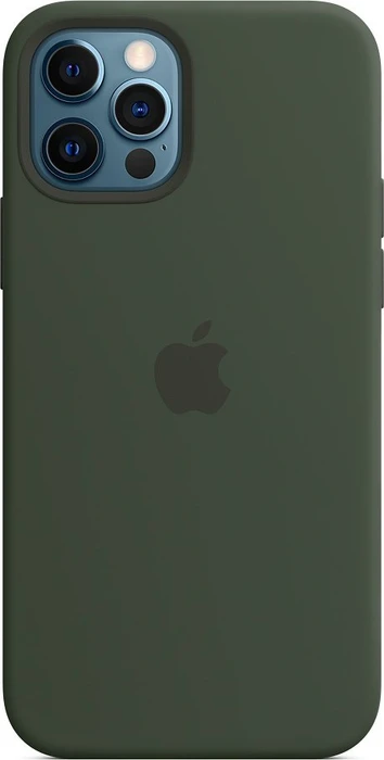 Apple Silikon Case mit MagSafe für iPhone 12/iPhone 12 Pro zyperngrün