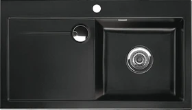 systemceram Stema 90 F Einbau Becken rechts nero