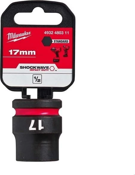Milwaukee Shockwave Außensechskant Steckschlüssel 1/2", 17x38mm, 1 Stück