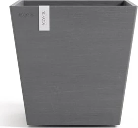Ecopots Kunststoff-Topf Rotterdam 25x25cm grey