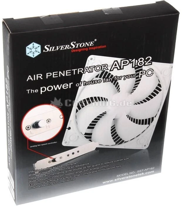 SilverStone AP182, Lüftersteuerung, 180mm