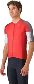 Castelli Entrata 6 Trikot kurzarm red/smoky gray/silver gray (Herren)