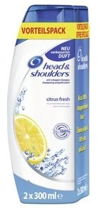 Head & Shoulders Citrus Fresh Anti-Schuppen Shampoo, 500ml (2x 250ml)