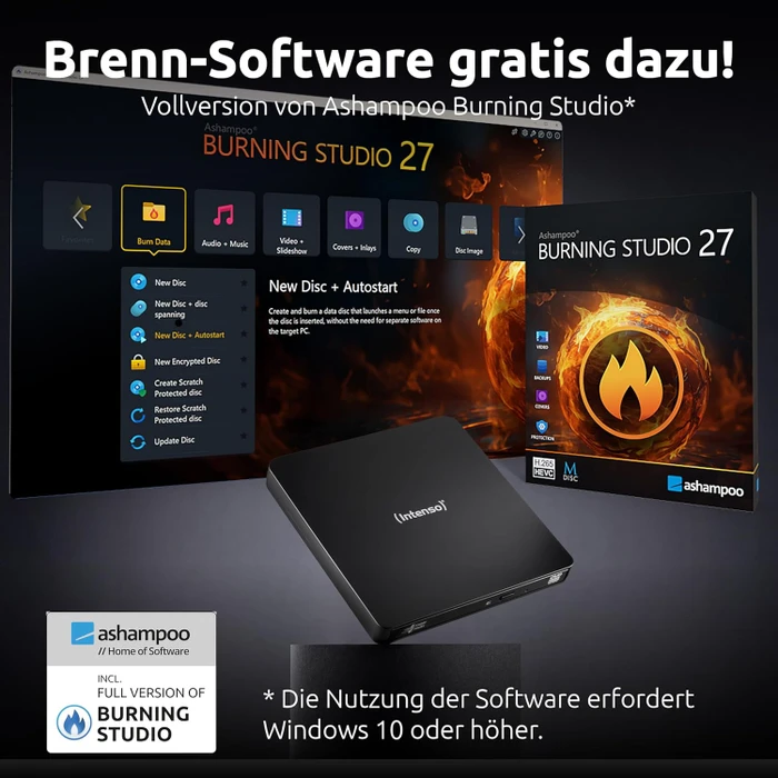 Intenso EOD 400D Slim, SlimLine schwarz, USB-C 3.0