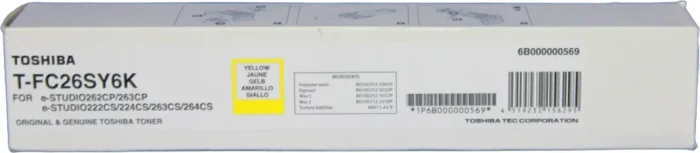 Toshiba Toner T-FC26S-Y6K gelb hohe Kapazität