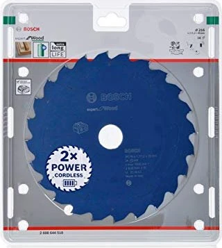 Bosch Professional Expert for Wood Kreissägeblatt 24Z, 216x1.2x30mm, 1 Stück