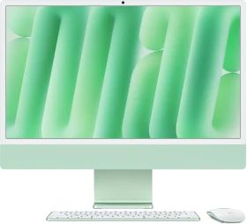 Apple iMac 24", grün, M4 - 8 Core CPU / 8 Core GPU, 16GB RAM, 256GB SSD [2024]