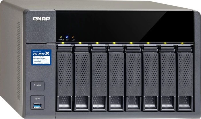 QNAP Turbo Station TS-831X-8G, 8GB RAM, 2x SFP+ 10Gb/s, 2x RJ-45 1000Base-T