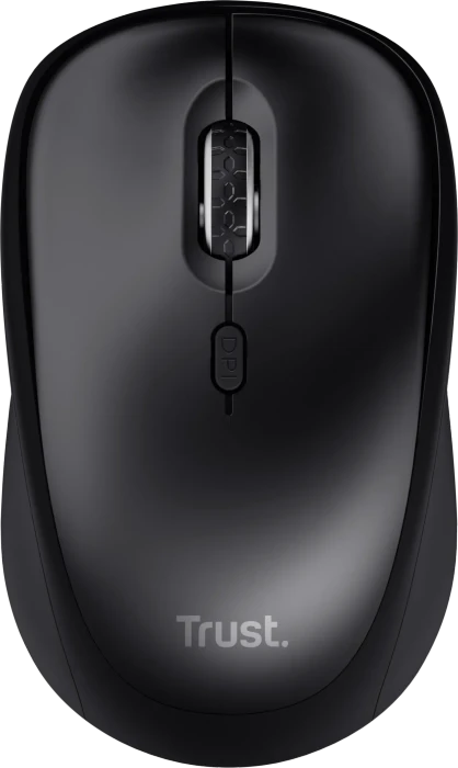Trust Yvi+ Silent Wireless Compact Mouse schwarz, Clevergreen, USB