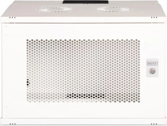 Digitus Professional SoHo Pro Line 19" Wandgehäuse 7HE, unmontiert, Stahltür, IP20, RAL 7035, 400mm tief