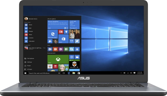 ASUS VivoBook 17 F705UA-BX205T, Star Grey, Core i5-8250U, 6GB RAM, 1TB HDD, DE