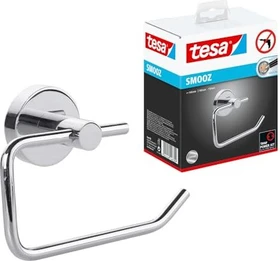 tesa Smooz Toilettenpapierhalter zum Kleben chrom
