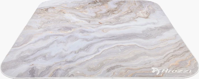 Arozzi Zona Bodenschutzmatte, White Marble, quadratisch, weich