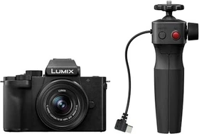 Panasonic Lumix DC-G100D mit Objektiv Lumix G Vario 12-32mm 3.5-5.6 ASPH OIS und Stativgriff