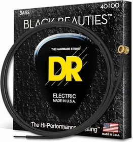 DR Strings Black Beauties Bass Light