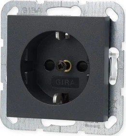 Gira System 55 SCHUKO-Steckdose, anthrazit