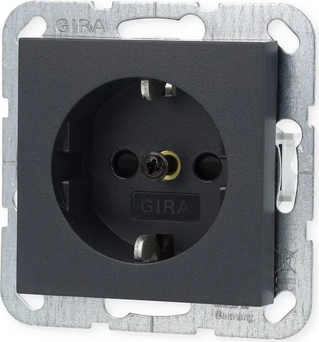 Gira System 55 SCHUKO-Steckdose, anthrazit