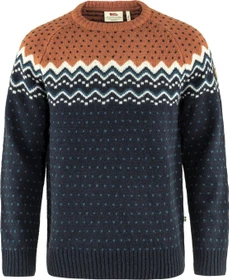 Fjällräven Övik Strickpullover dark navy/terracotta brown (Herren)