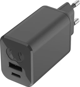 Fresh 'n Rebel USB + USB-C Mini Charger 65W PD GAN storm grey