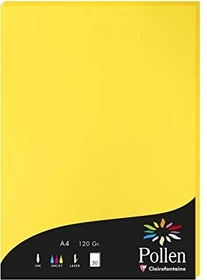 Clairefontaine Pollen Universalpapier intensivgelb, A4, 120g/m², 50 Blatt