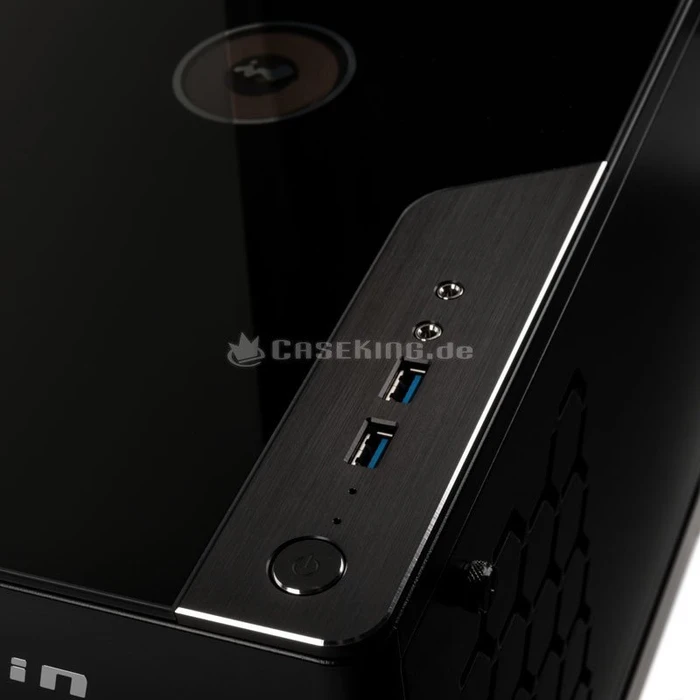 In Win A1 Plus, schwarz, Glasfenster, Mini-ITX, 650W