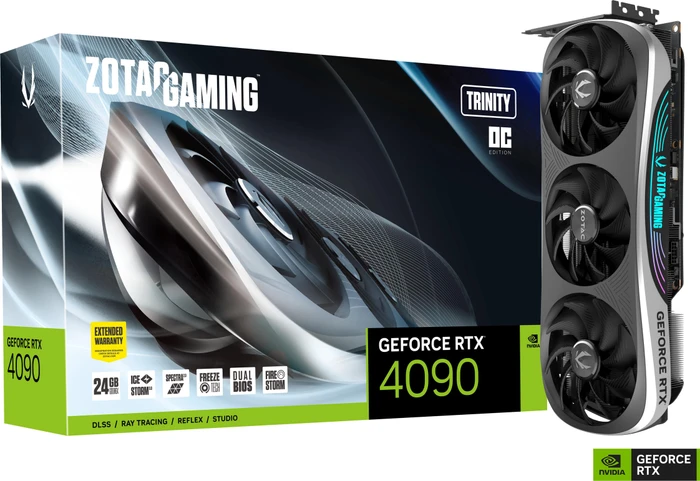 Zotac Gaming GeForce RTX 4090 Trinity OC, 24GB GDDR6X, HDMI, 3x DP