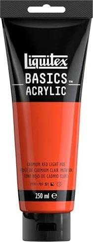 Liquitex Basics Acrylic cadmium red light hue, 250ml