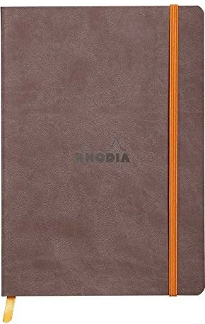 Rhodia Rhodiarama Notizbuch, A5, punktiert, Softcover, chocolate, 80 Blatt