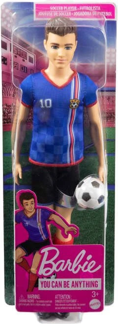 Mattel Barbie - Ken Ich wäre gern... Fußballspieler brünette Haare