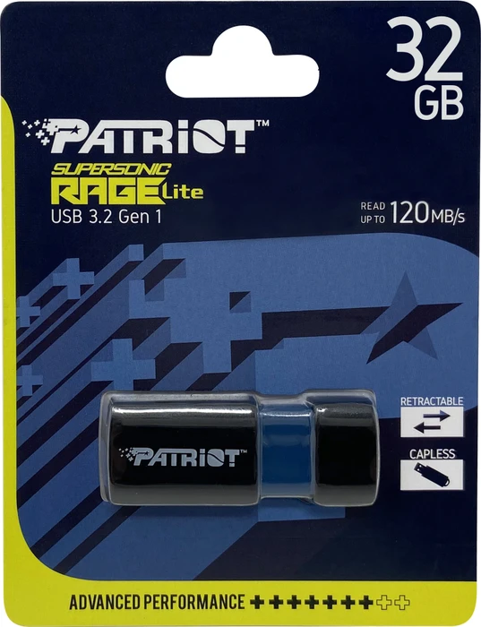 Patriot Supersonic Rage Lite 32GB, USB-A, USB 3.2 Gen 1×1