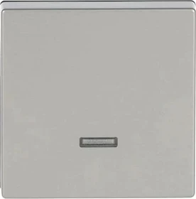 Busch-Jaeger Pur Edelstahl Bedienelement mit Glimmlampe, edelstahl